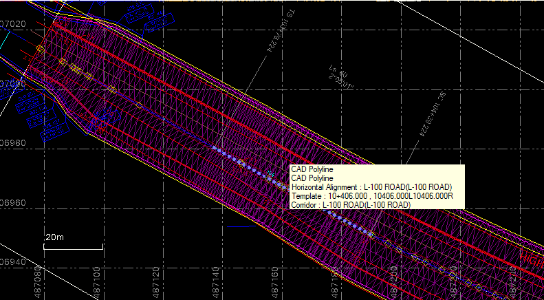 Linework from corridors in Business Center – HCE – Prosite Consulting Ltd.